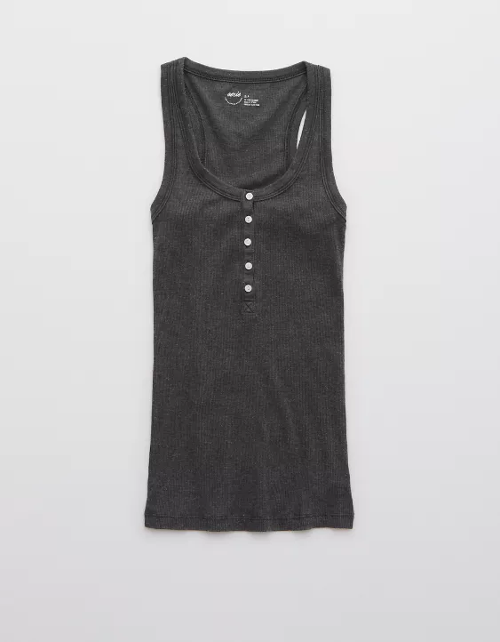 Aerie No BS Henley Tank Top - Image 3