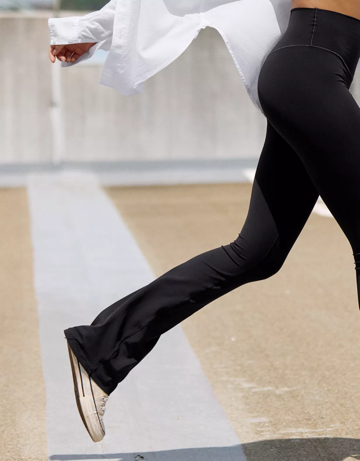 OFFLINE By Aerie Real Me XTRA High Waisted Bootcut Legging True Black