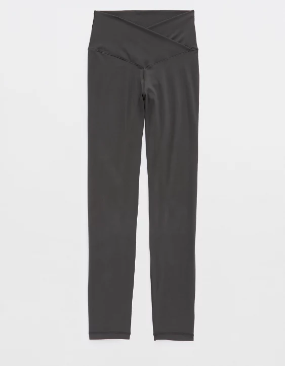 OFFLINE By Aerie Real Me High Waisted Crossover Legging Smoked Gray - Image 4