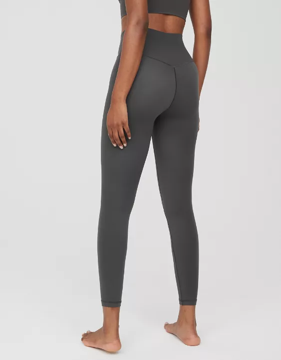 OFFLINE By Aerie Real Me High Waisted Crossover Legging Smoked Gray - Image 2