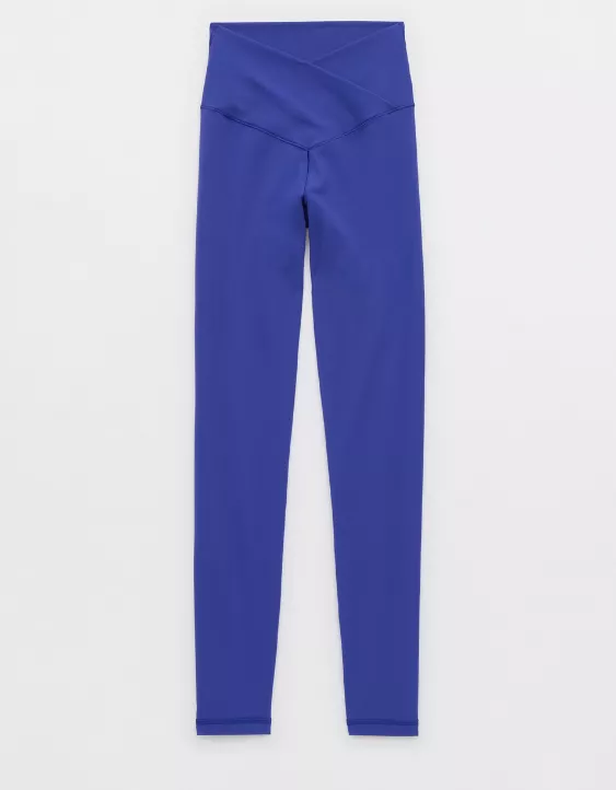 OFFLINE By Aerie Real Me High Waisted Crossover Legging Deep Cobalt - Image 3