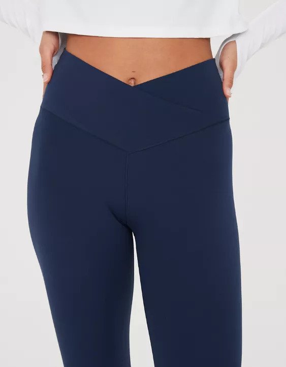 OFFLINE By Aerie Real Me High Waisted Crossover Legging Royal Navy - Image 6