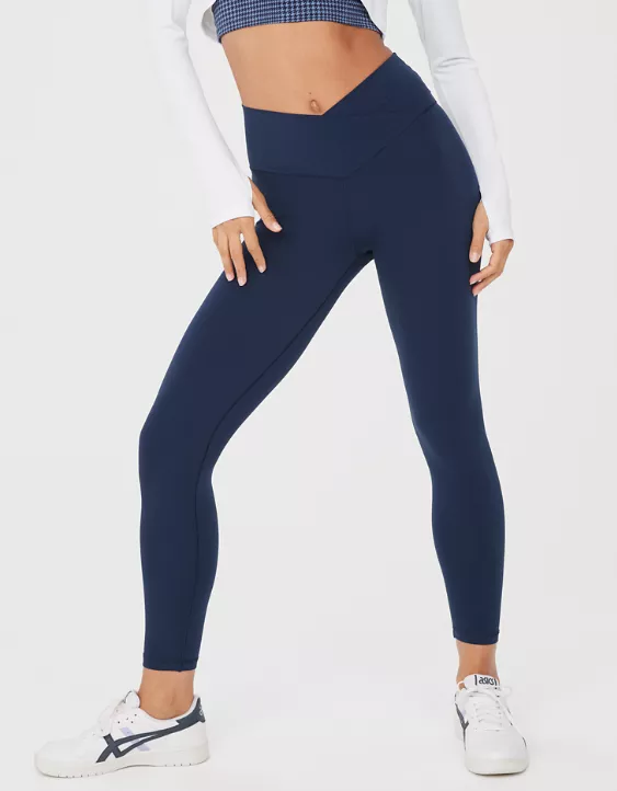 OFFLINE By Aerie Real Me High Waisted Crossover Legging Royal Navy - Image 5