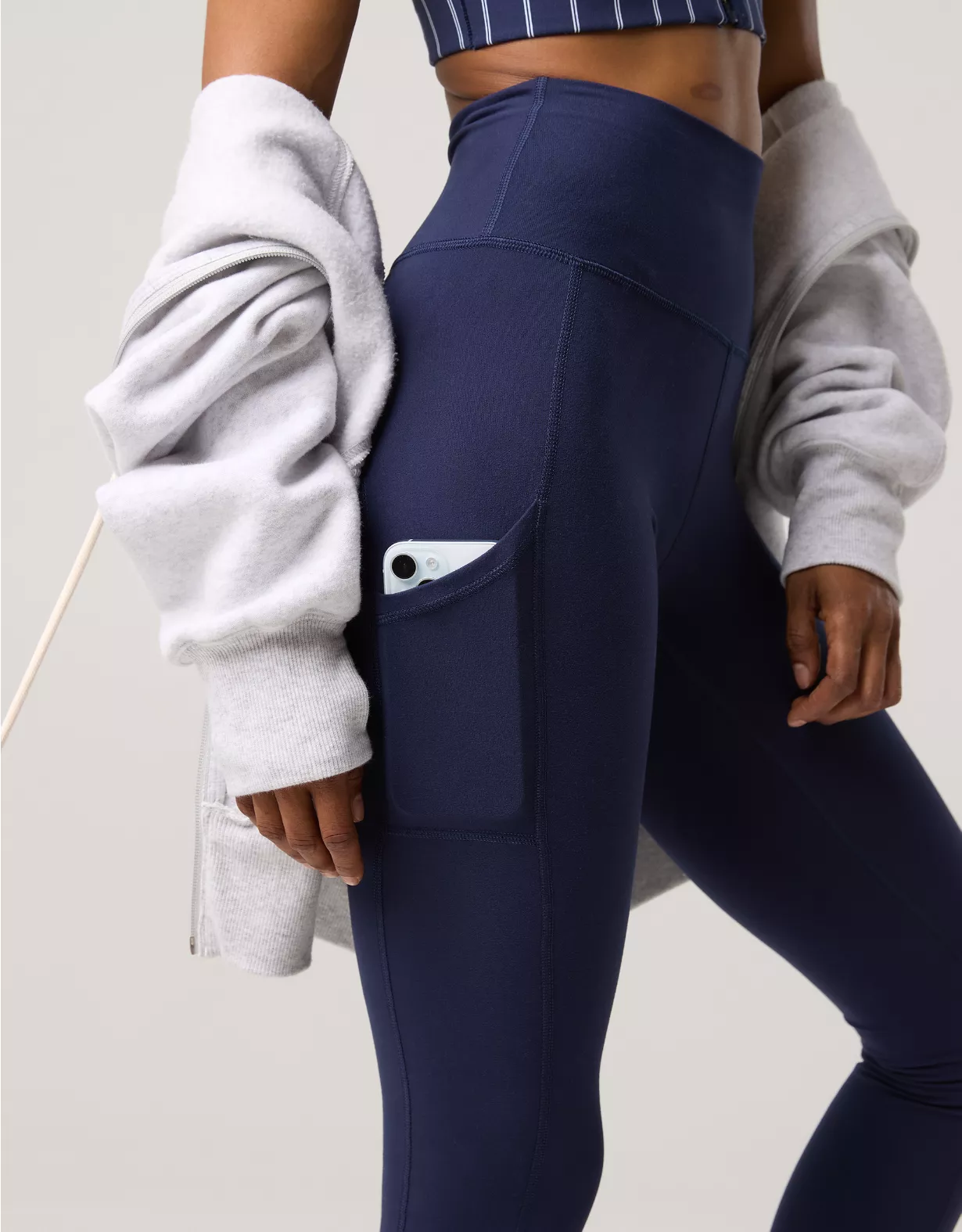 OFFLINE By Aerie The Hugger High Waisted Pocket Legging Royal Navy
