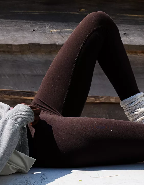 OFFLINE By Aerie The Hugger High Waisted Legging Deep Earth - Image 8