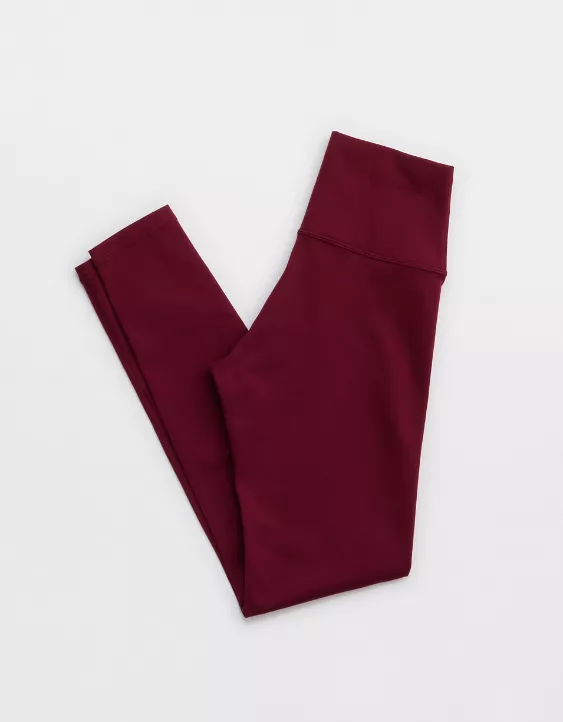 OFFLINE By Aerie The Hugger High Waisted Legging Deep Cherry - Image 4