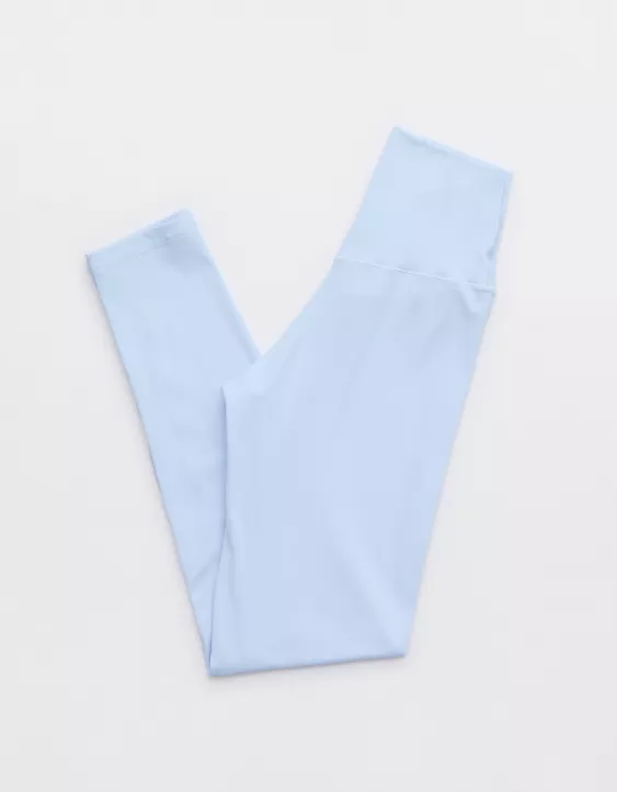 OFFLINE By Aerie Real Me High Waisted Crossover Legging Eyelet Blue - Image 5