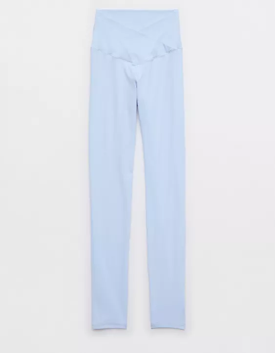 OFFLINE By Aerie Real Me High Waisted Crossover Legging Eyelet Blue - Image 4