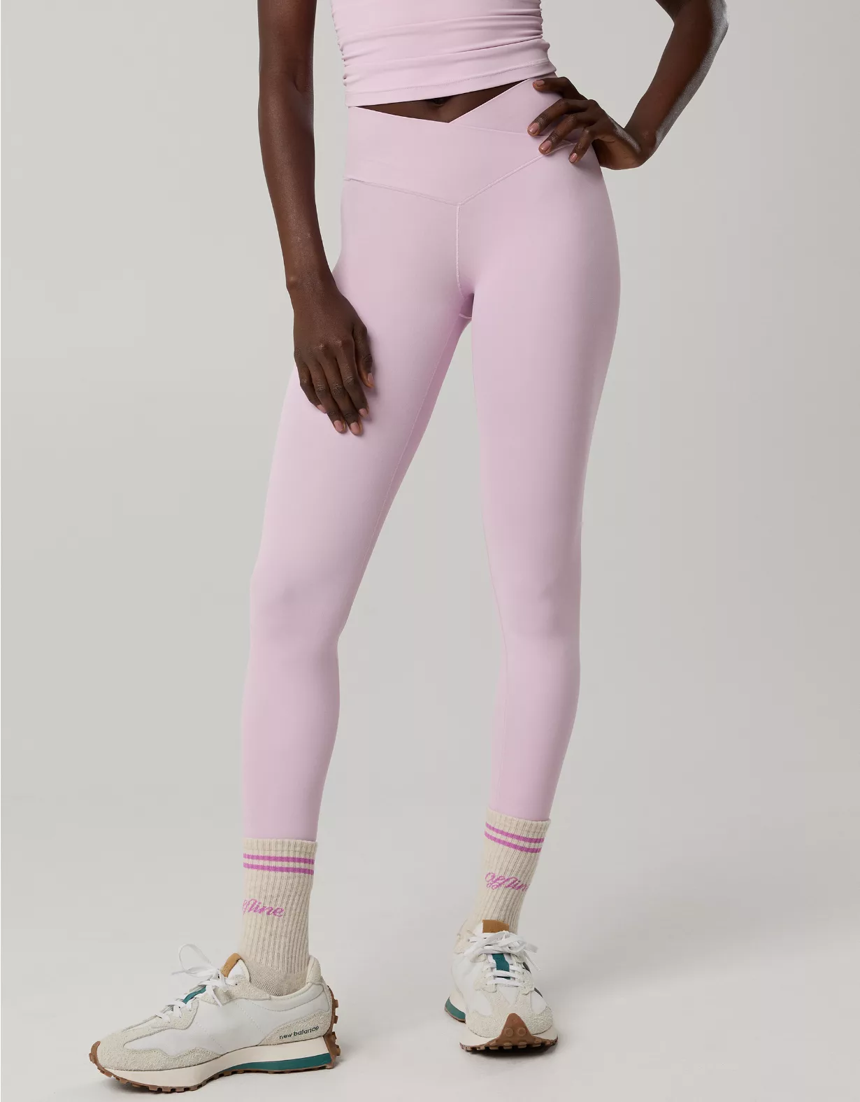 OFFLINE By Aerie Real Me High Waisted Crossover Legging Orchid
