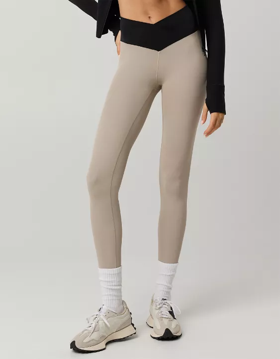 OFFLINE By Aerie Real Me High Waisted Crossover Legging Stone Harbor - Image 5