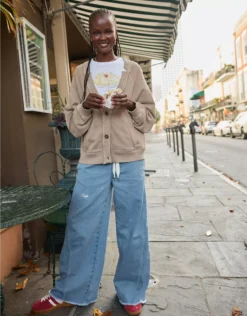 Aerie Soft Landing Trouser Medium Indigo Wash