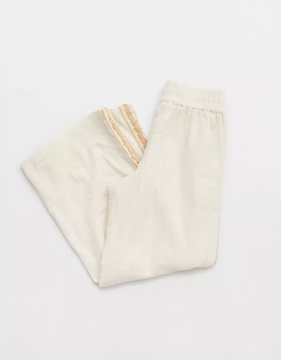 Aerie Summer Reset Trouser Natural - Image 5
