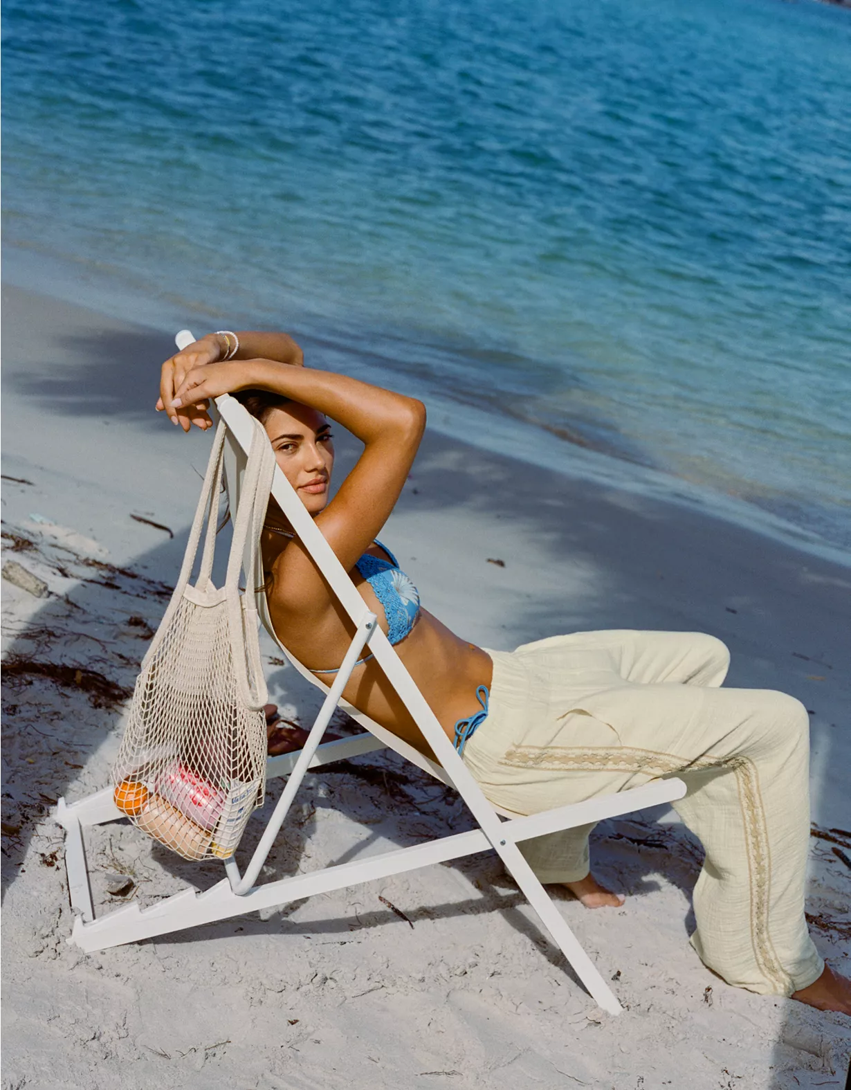 Aerie Summer Reset Trouser Natural