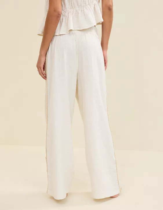 Aerie Summer Reset Trouser Natural - Image 3