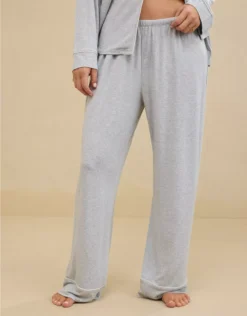 Aerie Real Soft® Trouser PJ Medium Heather Gray