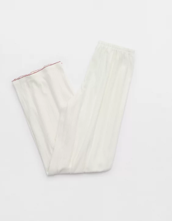 Aerie Off-Duty Pointelle Trouser PJ Soft Muslin - Image 4