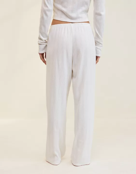 Aerie Off-Duty Pointelle Trouser PJ Soft Muslin - Image 2