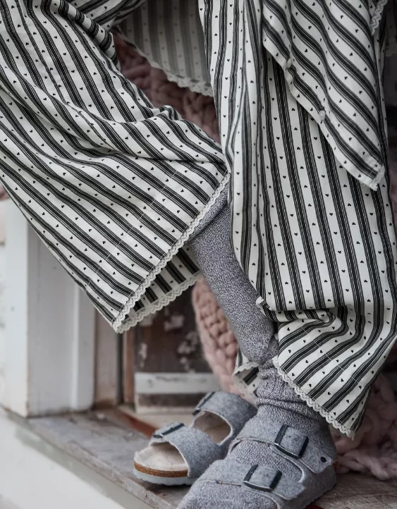 Aerie Flannel Trouser PJ Shell Gray - Image 7