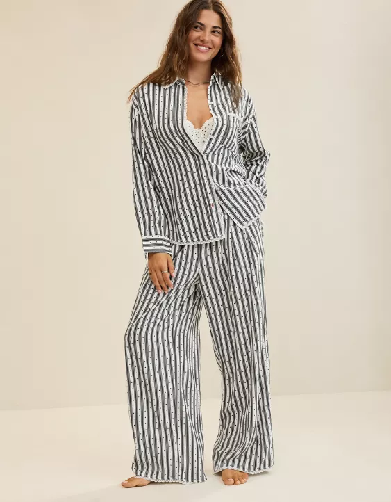 Aerie Flannel Trouser PJ Shell Gray - Image 8