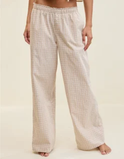 Aerie Off-Duty Poplin Trouser PJ Koko Brown