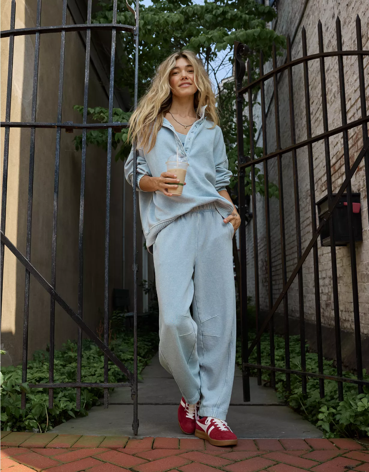 Aerie Seams Right Sweatpant Cloud Wash