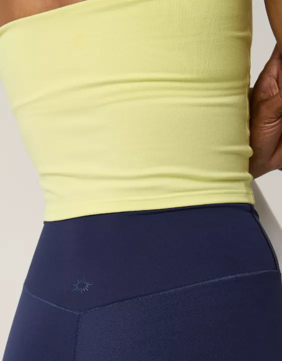 OFFLINE By Aerie Real Me High Waisted Crossover Flare Legging Royal Navy - Image 4