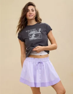 Aerie Boxer Skort Lavender