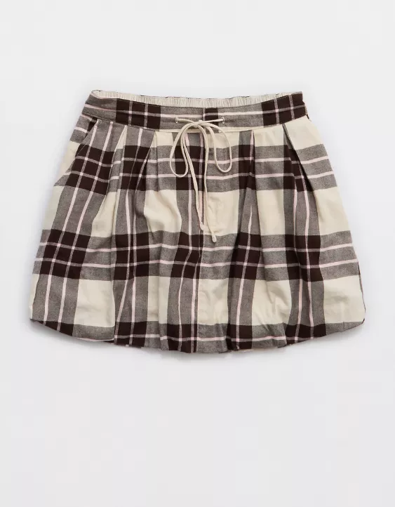 Aerie Plaid Bubble Skirt Cake Batter - Image 5