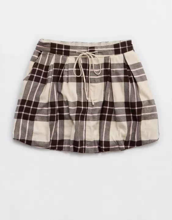 Aerie Plaid Bubble Skirt Cake Batter - Image 4