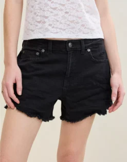 Aerie Daydream Denim Short Charcoal Ash