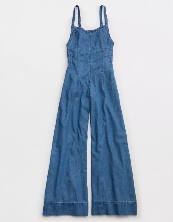 Aerie Relaxed Jumpsuit Rocky Blue - Image 3
