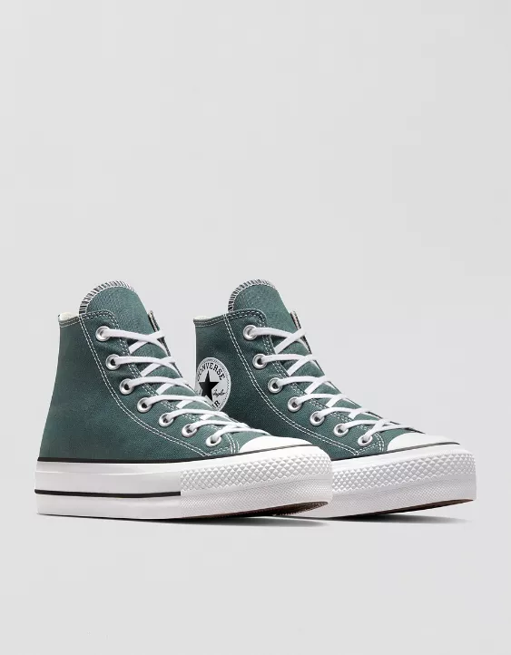 Aerie Converse Chuck Taylor All Star Lift Platform Sneaker Blue - Image 2
