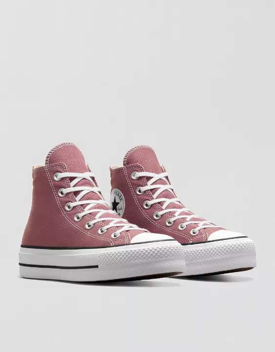 Aerie Converse Chuck Taylor All Star Lift Platform Sneaker Orange - Image 2