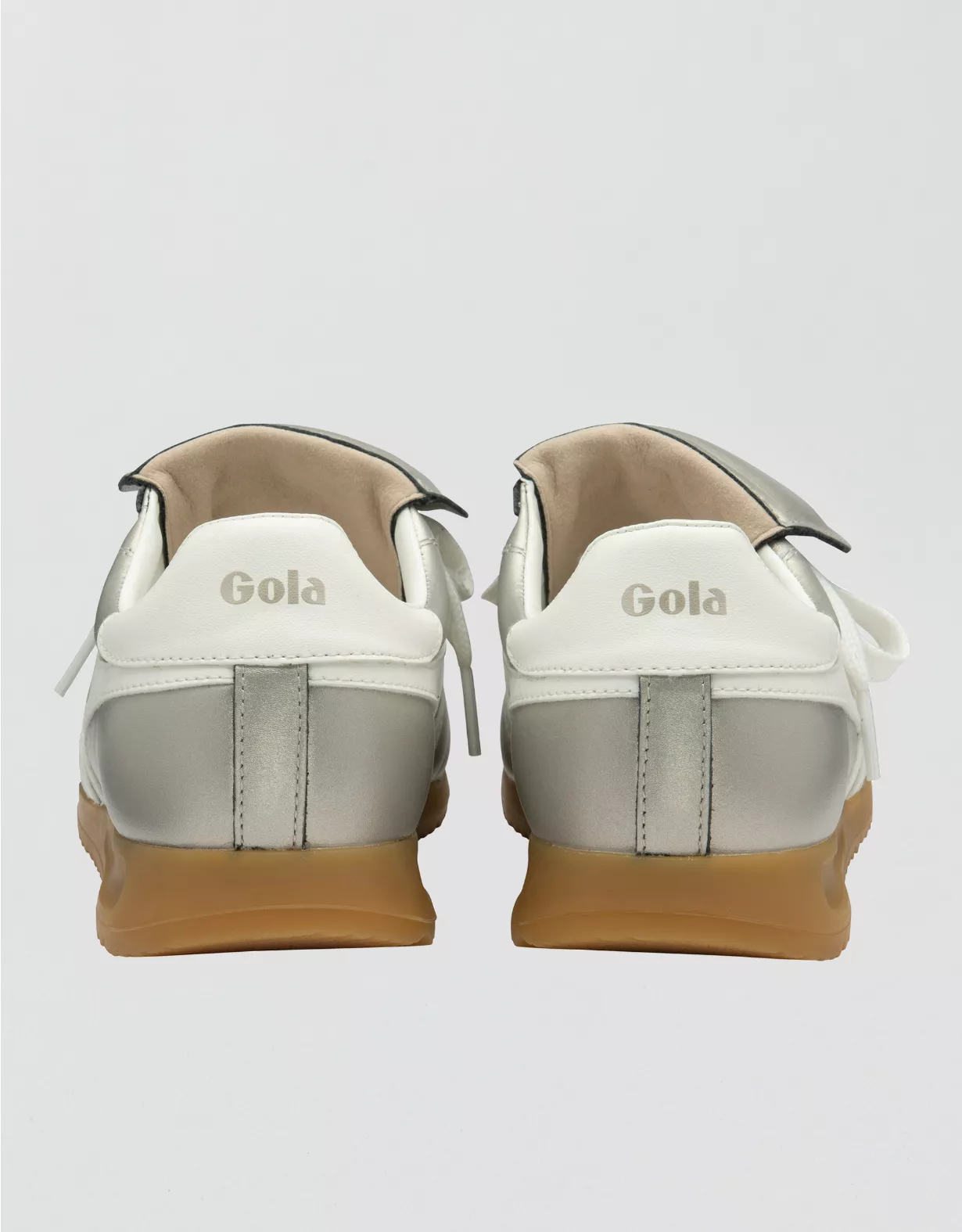 Aerie Gola Stadium 86 Sneaker White Gold - Image 2