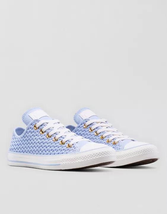 Aerie Converse Chuck Taylor All Star Knit Sneaker Blue - Image 3