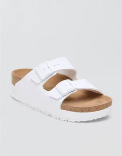 Aerie Birkenstock Arizona Platform Sandal Cool White