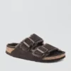 Aerie Birkenstock Shearling Arizona Sandal True Black