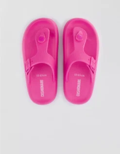 Aerie Cushionaire Flo Cloud Thong Sandal Miami Pink