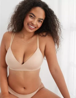 Aerie Sunnie Wireless Push Up Bra Sands
