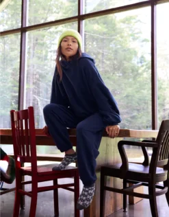 Aerie Jet Setter Hoodie Navy