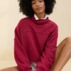Aerie New Heights Turtleneck Cherry Tart