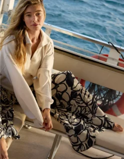 Aerie Starry Skies Open Neck Sweatshirt Heather Frost