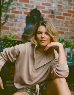 Aerie Oh Snap! Sweatshirt Stone Harbor