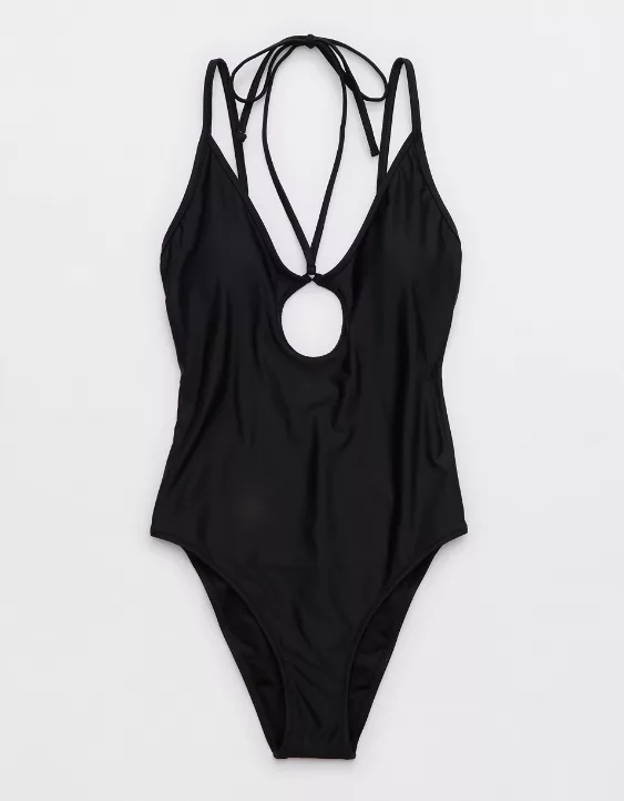 Aerie Keyhole Halter One Piece Swimsuit - Image 3