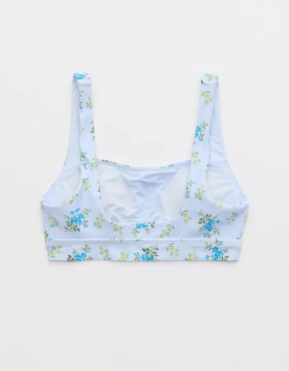 Aerie The Sandscoop Bikini Top Eyelet Blue - Image 4