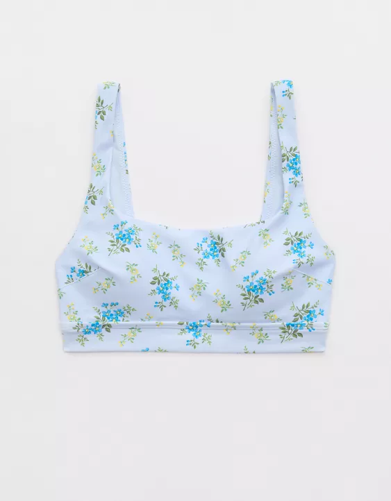 Aerie The Sandscoop Bikini Top Eyelet Blue - Image 3