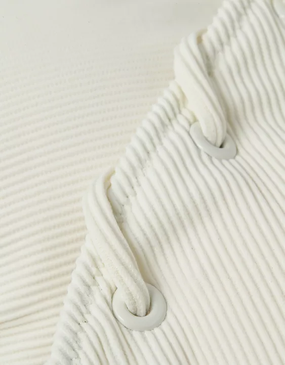 Aerie Ribbed Voop Bikini Top Soft Muslin - Image 5