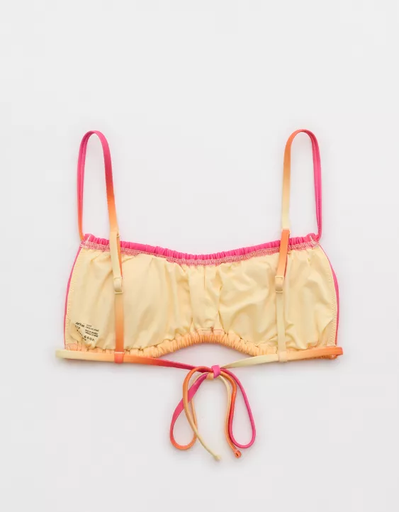 Aerie Ruched Bikini Top Pink Punch - Image 4