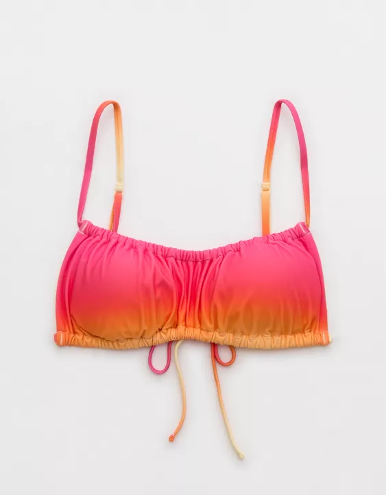 Aerie Ruched Bikini Top Pink Punch - Image 3