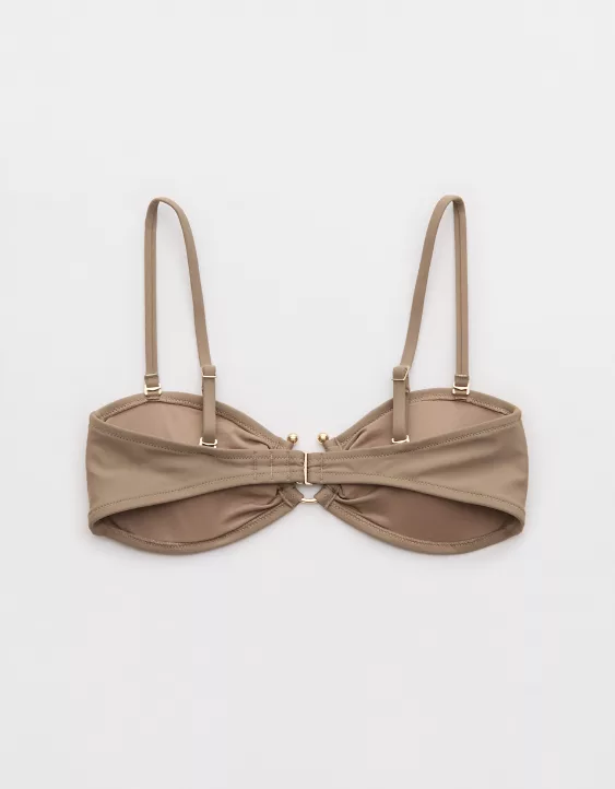 Aerie Bandeau Bikini Top Beige - Image 4